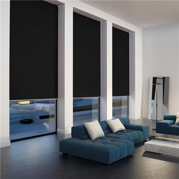 100% Blackout Roller Window Shades, Window Blinds with Thermal Insulated - Picture 4 of 7